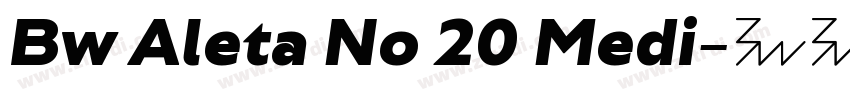 Bw Aleta No 20 Medi字体转换